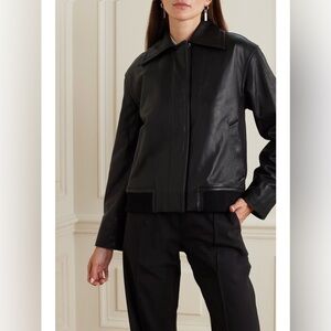 Vince 100% Black Leather Jacket